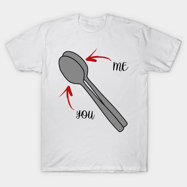 Big Spoon Little Spoon T-Shirt by MikesTeez